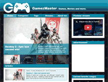 Tablet Screenshot of gamezmaster.com